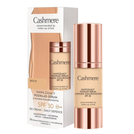 Nawilżający podkład-serum z kwasem hialuronowym SPF30 02 Beige 30ml