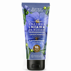 Naturalna wygładzająca lniana odżywka do włosów przesuszonych i zniszczonych 200ml
