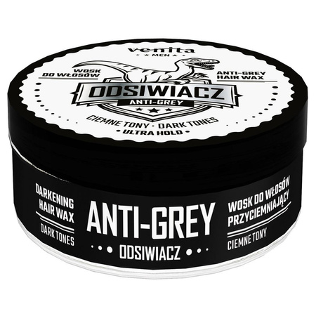 Men Odsiwiacz wosk do włosów przyciemniający ciemne tony 75g