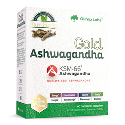 Gold Ashwagandha suplement diety 60 kapsułek