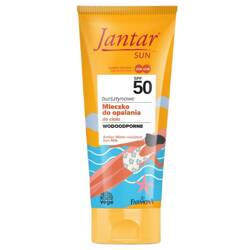 Jantar Sun bursztynowe wodoodporne mleczko do opalania SPF50 200ml