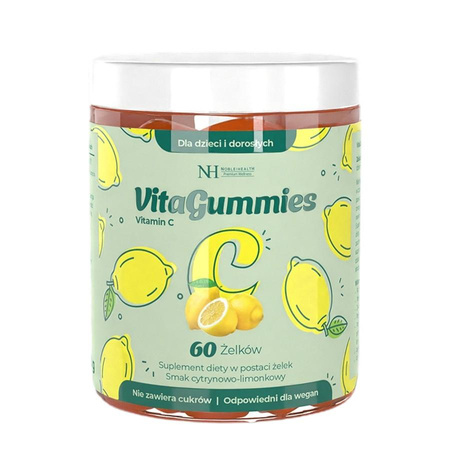 VitaGummies Vitamin C suplement diety o smaku Cytrynowo-Limonkowym 60 żelków