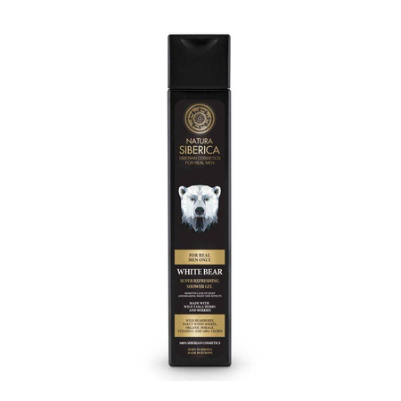 Natura Siberica Men White Bear Super Refreshing Shower Gel orzeźwiający żel pod prysznic 250ml