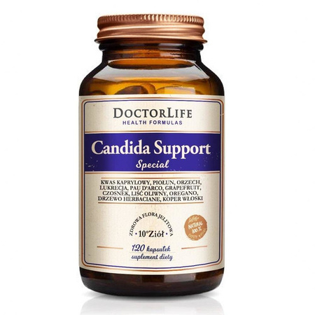 Doctor Life Candida Support Special zdrowa flora jelitowa suplement diety 120 kapsułek