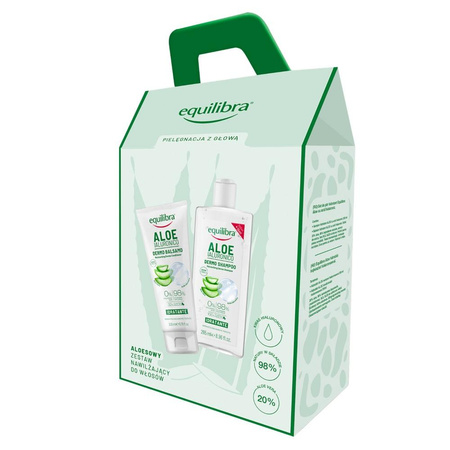 Aloe zestaw szampon do włosów 250ml + odżywka do włosów 200ml