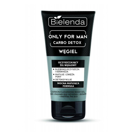 Only For Man Carbo Detox oczyszczający żel do mycia twarzy 150g