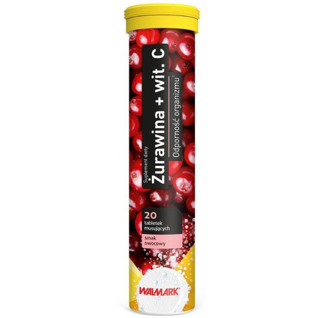 Żurawina + Witamina C suplement diety 20 tabletek musujących