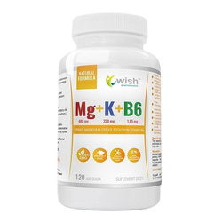 Magnez + Potas + Witamina B6 Forte suplement diety 120 kapsułek