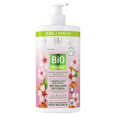 Bio Organic ujędrniająco-odżywczy bio balsam do ciała do każdego rodzaju skóry Olejek Migdałowy 650ml