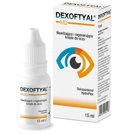 MD nawilżająco-regenerujące krople do oczu 15ml
