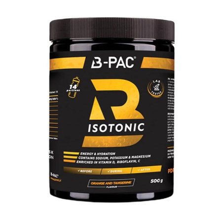 B-PAC Isotonic suplement diety w formie proszku Pomarańcza Mandarynka 500g