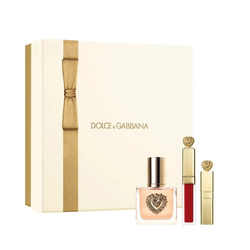 Dolce & Gabbana Devotion zestaw woda perfumowana spray 30ml + tusz do rzęs 4ml + pomadka do ust 5ml