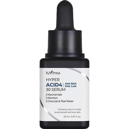 Isntree Hyper Acid4 AHA BHA PHA LHA 30 złuszczające serum do twarzy 20ml