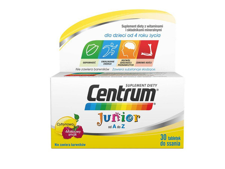 Centrum od A do Z witaminy dla dzieci od 4. roku życia suplement diety 30 tabletek do ssania