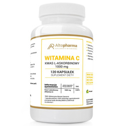 AltoPharma Witamina C Kwas L-Askorbinowy 1000 mg suplement diety 120 kapsułek