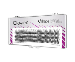 Vshape Fishtail Eyelashes kępki rzęs 12mm