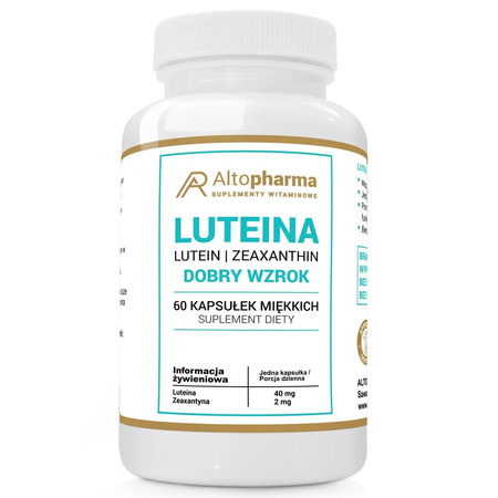 AltoPharma Luteina dobry wzrok suplement diety 60 kapsułek miękkich