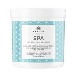 Spa Hand and Foot Care Massage Cream krem do masażu rąk i stóp Coconut Oil Hyaluronic Acid & Collagen 500ml