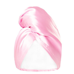 Sport &amp; Satin Hair Towel Wrap superchłonny dwustronny turban do włosów Pink