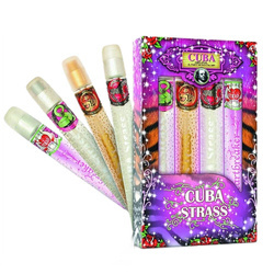 Cuba Strass zestaw Snake woda perfumowana spray 35ml + Tiger woda perfumowana spray 35ml + Zebra woda perfumowana spray 35ml + Heartbreaker woda perfumowana spray 35ml