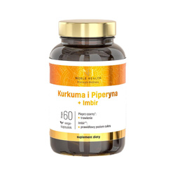 Kurkuma i Piperyna + Imbir suplement diety 60 kapsułek