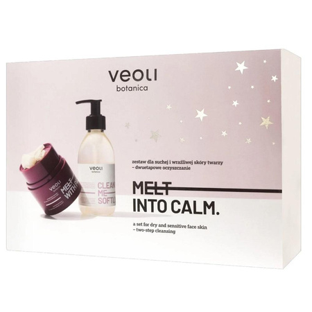 Veoli Botanica Melt Into Calm zestaw masełko do demakijażu 40g + żel do mycia twarzy 190ml