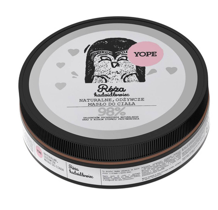 YOPE Naturalne Masło do ciała odżywcze Róża i Kadzidłowiec  200ml