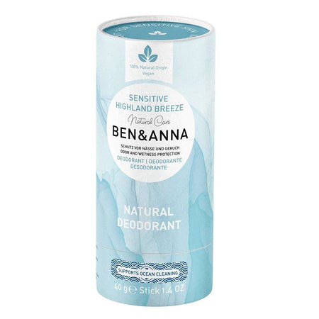 Ben&Anna Natural Deodorant naturalny dezodorant bez sody Sensitive Highland Breeze 40g