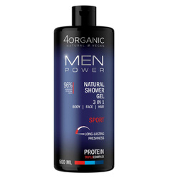 Men Power naturalny żel pod prysznic 3w1 Sport 500ml