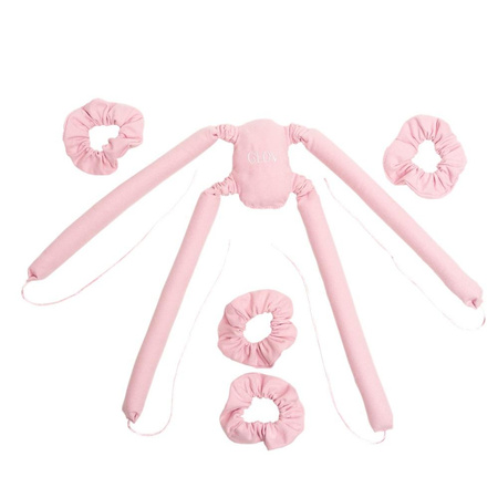 CoolCurl Spider Set wałki do kręcenia włosów na zimno do włosów długiej i średniej długości Pink 4szt