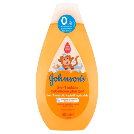 Johnson's Bubble bąbelkowy płyn do kąpieli i mycia ciała 2w1 500ml