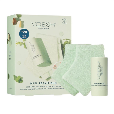 Heel Repair Duo zestaw wegański balsam do pięt 22ml + nawilżające skarpetki do pięt Mint 1 para