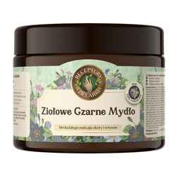 Ziołowe czarne mydło do mycia ciała i włosów 300ml