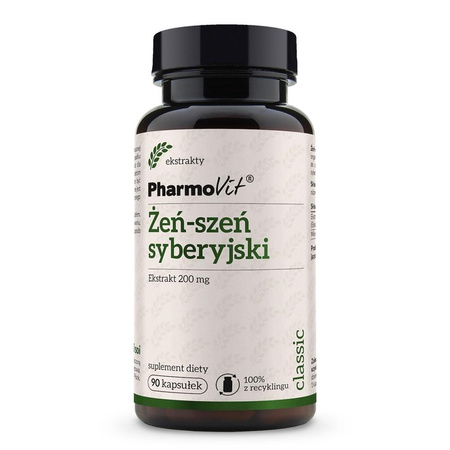 Żeń-szeń syberyjski 200mg suplement diety 90 kapsułek