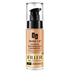 Make Up Filler podkład wypełniający zmarszczki 107 Dark Beige 30ml