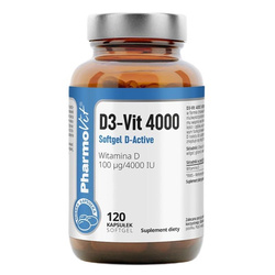D3-Vit 4000 suplement diety 120 kapsułek
