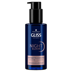Night Elixir Reconstruction regenerująca kuracja na noc bez spłukiwania do włosów zniszczonych i rozdwojonych końcówek 100ml