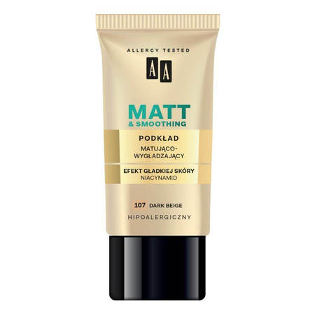 Make Up Matt podkład matująco wygładzający 107 Dark Beige 30ml