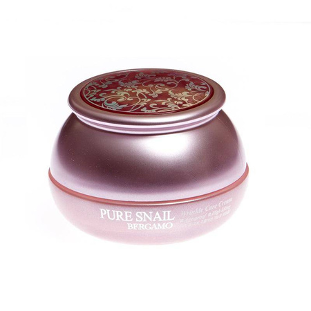 BERGAMO - Pure Snail Wrinkle Care Cream przeciwzmarszczkowy krem do twarzy z ekstraktem ze śluzu ślimaka 50ml