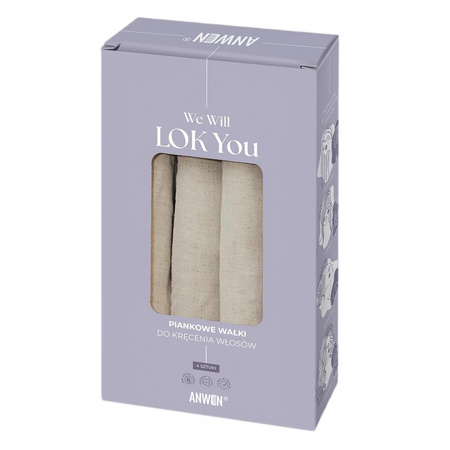 We Will Lok You piankowe wałki do kręcenia włosów 4szt