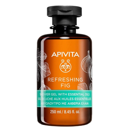 Apivita Refreshing Fig Shower Gel with Essential Oils odświeżający żel pod prysznic z olejkami eterycznymi 250ml