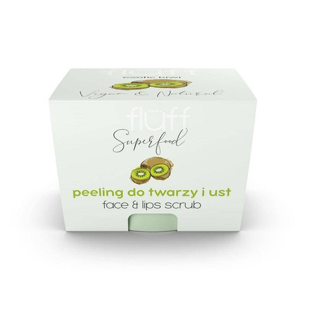 FLUFF - Face And Lips Scrub peeling do twarzy i ust Kiwi 80g