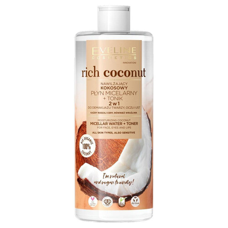 Rich Coconut 2w1 nawilżający kokosowy płyn micelarny i tonik 500ml