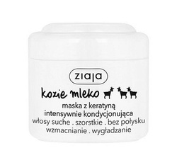 Ziaja Kozie Mleko maska do włosów intensywnie kondycjonująca z keratyną włosy szorstkie bez połysku 200ml