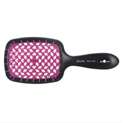 Janeke Superbrush szczotka fryzjerska do rozczesywania włosów Czarno-Fuksjowa