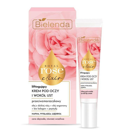 Royal Rose Elixir przeciwzmarszczkowy krem liftingujący pod oczy i wokół ust 15ml