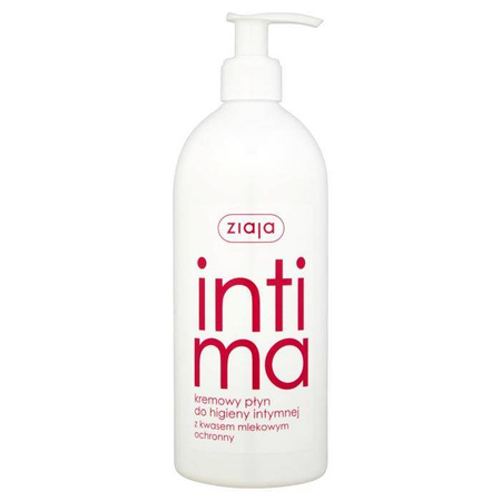 Ziaja Intima płyn kremowy do higieny intymnej z kwasem mlekowym ochronny 500ml