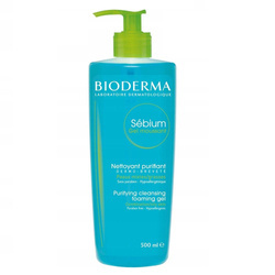 BIODERMA Sebium Gel Moussant antybakteryjny żel do mycia twarzy do cery tłustej i mieszanej 500ml