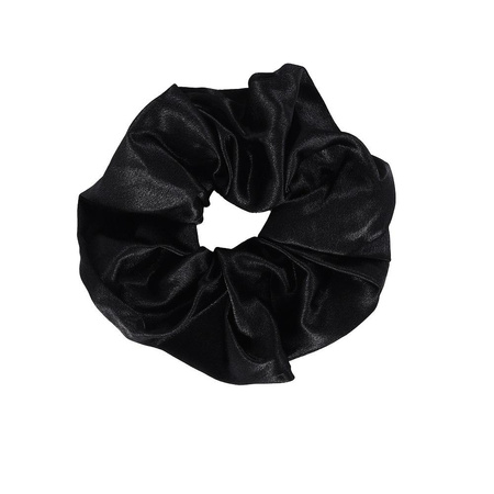 Sister Young Lilu satynowa gumka do włosów scrunchie Black