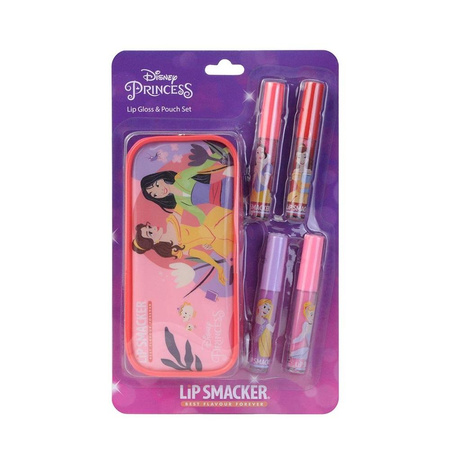 Disney Princess Lip Gloss &amp; Pouch błyszczyki do ust 4x6ml + kosmetyczka